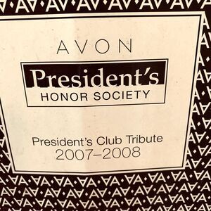 Avon Presidents Club Tribute 07-08 Organized For Success Lazy Susan Office NIB